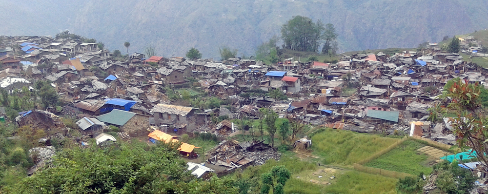  भूकम्पको केन्द्रबिन्दु बारपाकमा पानीको मुहान सुक्यो