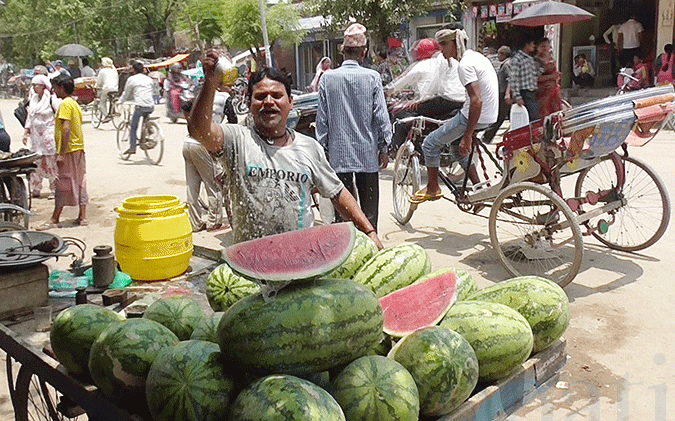 तातो हावा चल्दा  नेपालगन्जको जनजीवन प्रभावित